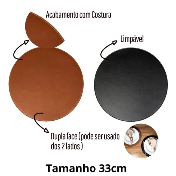 Sousplat redondo para mesa de jantar - Imagem 2