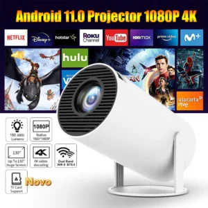 Projetor 4K HD 150 Polegadas