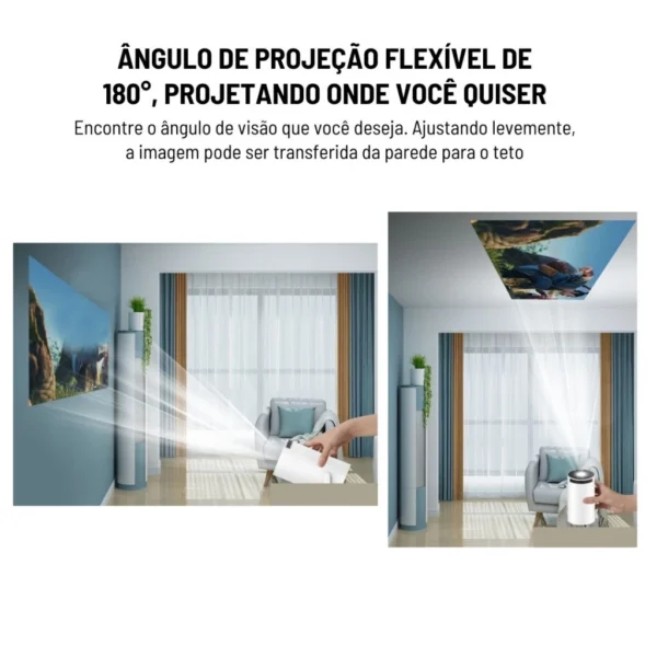 Projetor 4K HD 150 Polegadas - Imagem 4