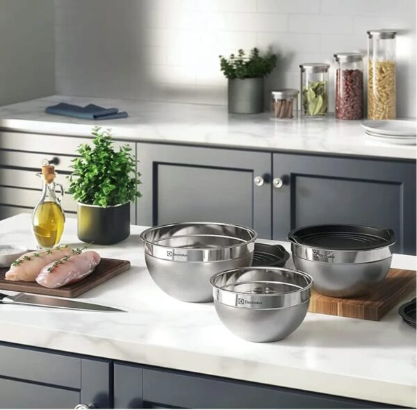 Tigelas de inox Electrolux